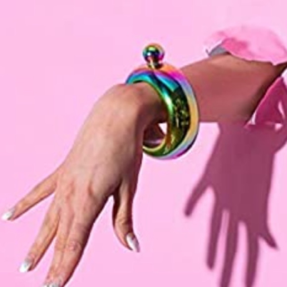Bangle bracelet w hidden flask